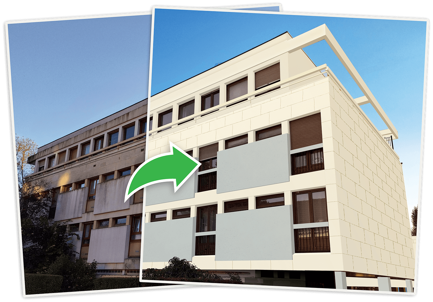 Avant et après retouche photographique